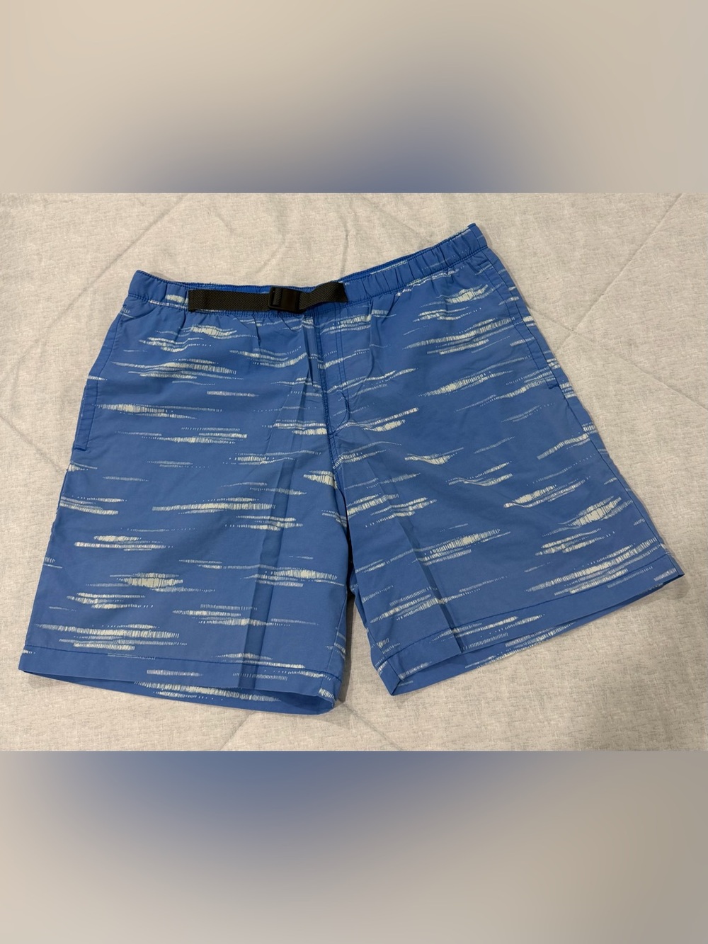 Columbia Men's Blue Patterned Swim Trunk Shorts